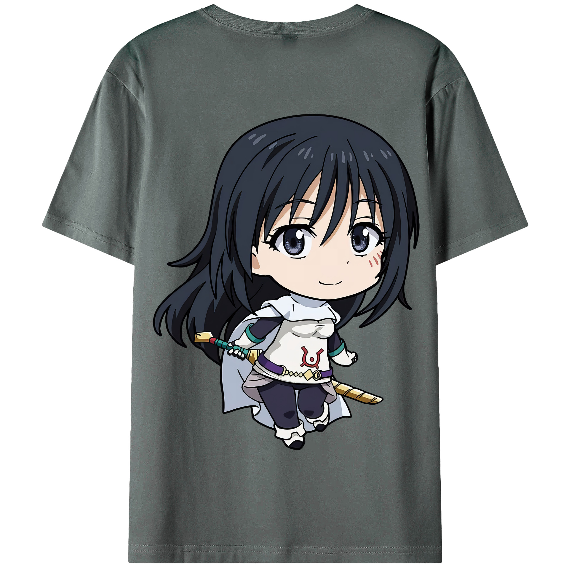 （画像用） 転スラ Regarding Reincarnated to Slime 綿100％半袖Tシャツ（背面プリント）